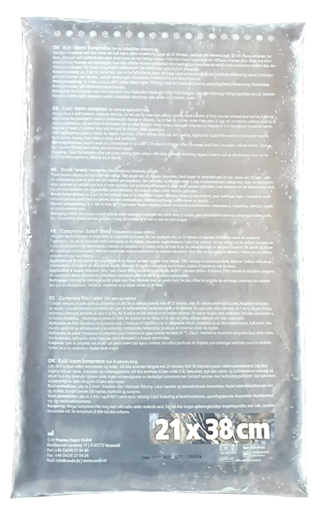 Okład żelowy ciepło zimno 21 x 38 cm