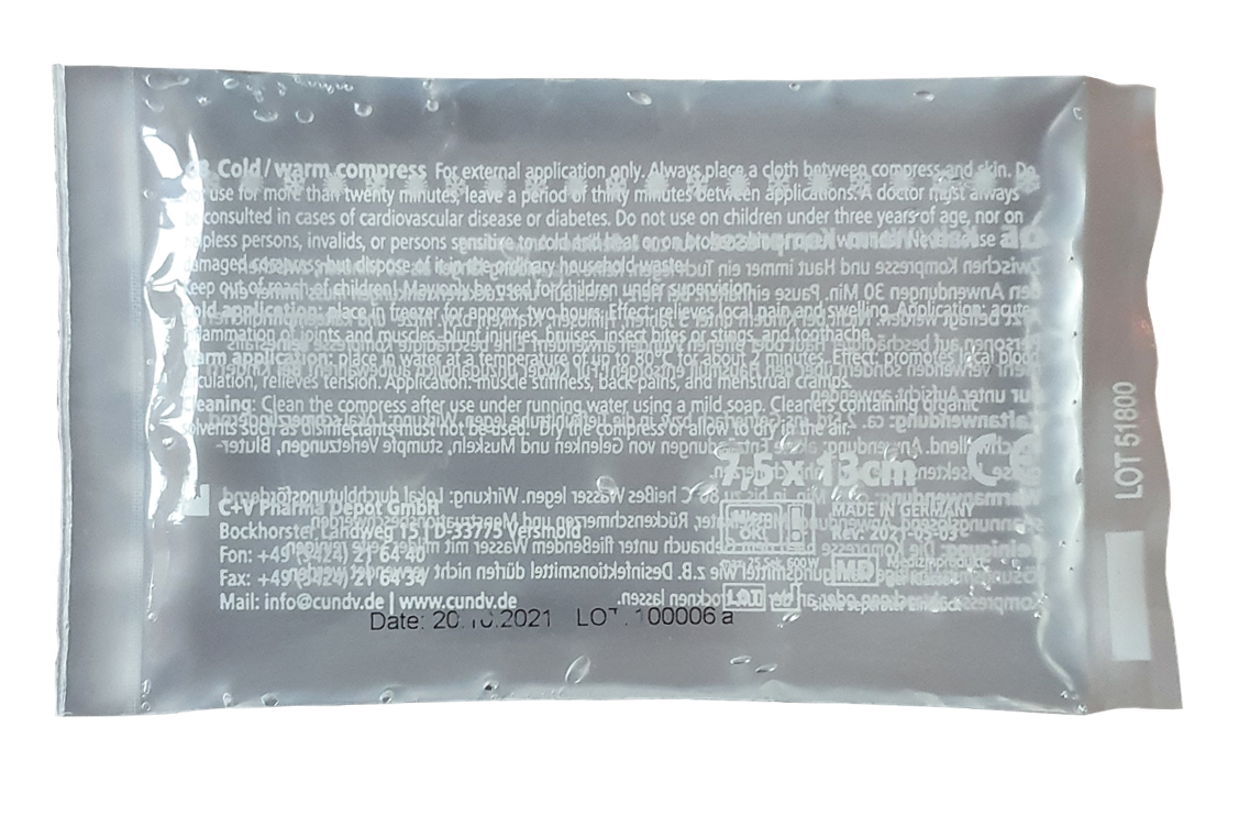 Okład żelowy ciepło-zimno 7,5 x 13 cm