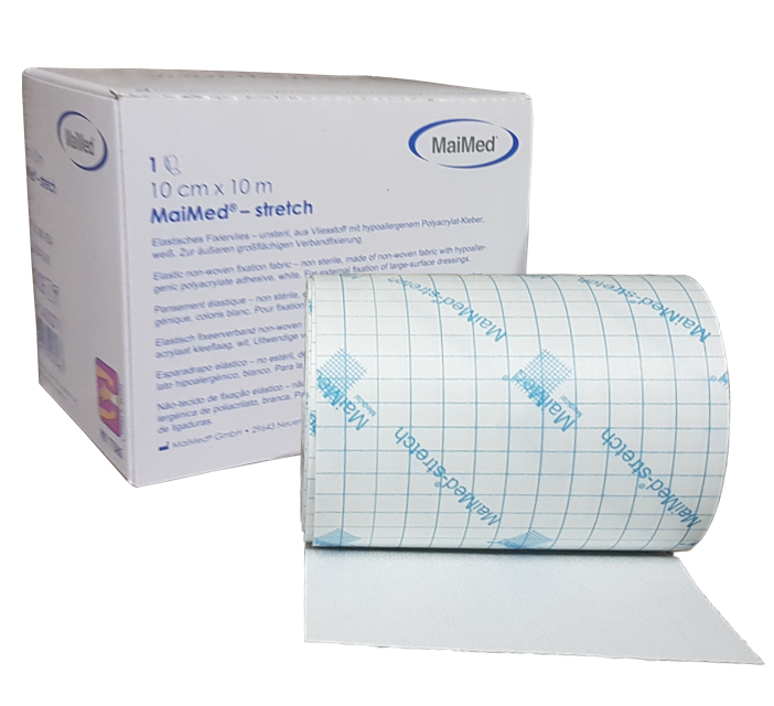Przylepiec z włókniny hypoalergiczny mocujący do cięcia 10 cm x 10 m Stretch Maimed