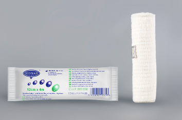 Opaska elastyczna uciskowa z zapinką 12 cm x 4 m Biomar 1 sztuka