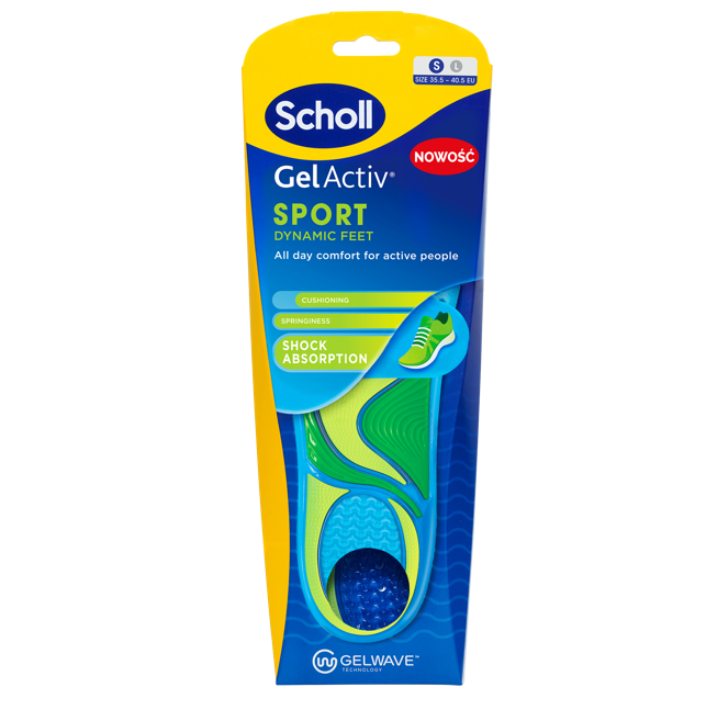 Scholl Gelwave wkładki do butów sportowych S (35,5-40,5) 1 para