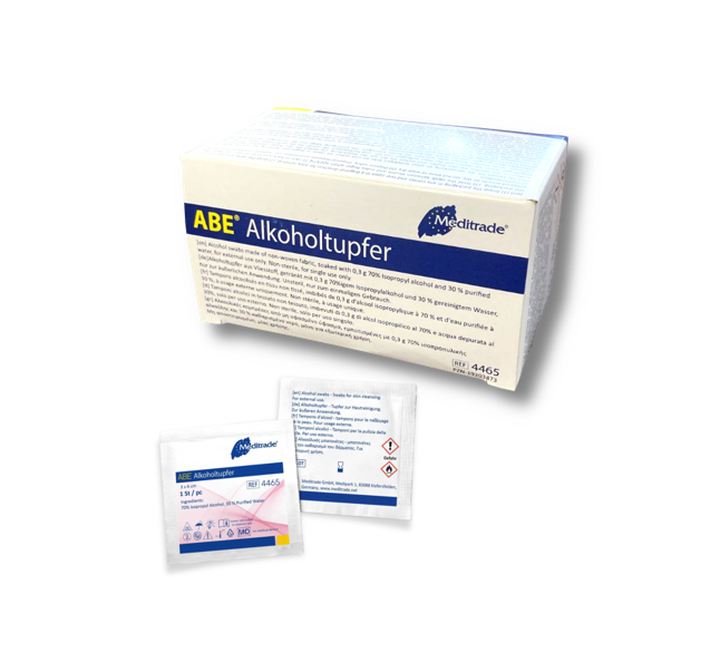 Gaziki z alkoholem izopropylowym do dezynfekcji 3x6 cm 100 sztuk Meditrade