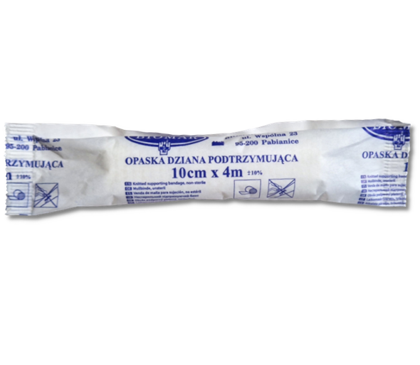 Opaska dziana podtrzymująca 10cm x 4m 1 sztuka Biomar