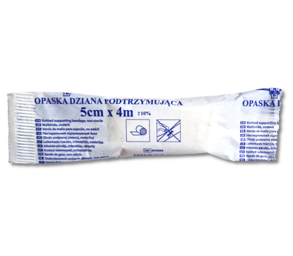 Opaska dziana podtrzymująca 5cm x 4m 1 sztuka Biomar