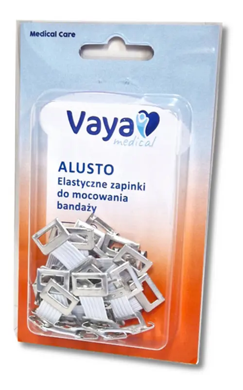 Elastyczne zapinki do mocowania bandaży Vaya Alusto 25 sztuk