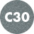 C30 szary sparkle