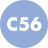 C56 niebieski