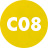 C08 żółty