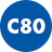 C80 niebieski