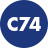 C74 niebieski