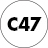 C47 biały